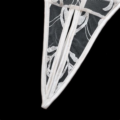 Transparent Embroidery Lingerie Sexy Fashion Full Body Harness Bondage Lingerie Dominatrix