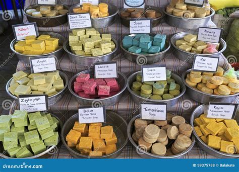 Turkish Handmade Soap City Market Kemer Turkey Stock Photo Image