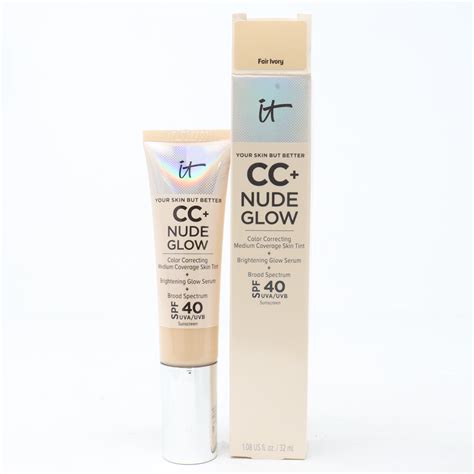 IT Cosmetics Your Skin But Better CC Cream Nude Glow SPF Fair Ivory Oz Walmart