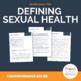 What Is Sexual Health A Sex Education Lesson Plan TpT