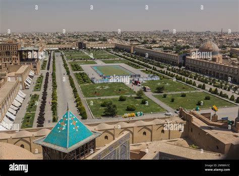 Aerial view of Naqsh-e Jahan Square in Isfahan, Iran Stock Photo - Alamy