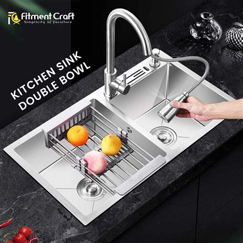 kitchen sink double bowl