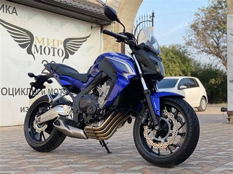 Купить б у Honda CB 650F инжектор 6 передач в Динской синий naked bike 2014 года на Авто ру ID