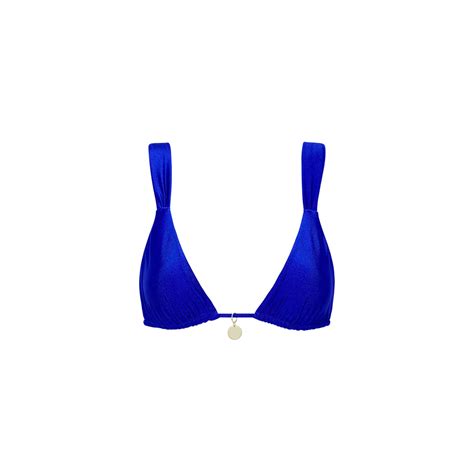 Blue Slide Triangle Bikini Top Viscerid
