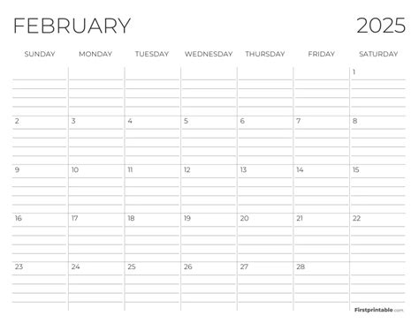 February 2025 Calendars - Free Printable & Fillable