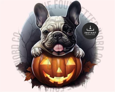 French Bulldog Halloween PNG Halloween Dog PNG Spooky Vibes Dog PNG ...