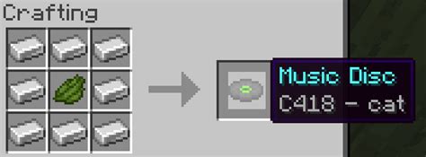 Music Disc Crafting Minecraft Data Pack