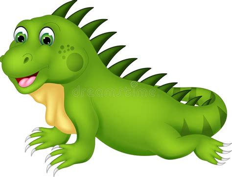 Funny Iguana Cartoon Posing with Laughing Stock Illustration - Illustration of animals, drawing ...