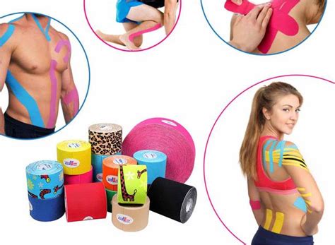 Кинезио Тейп Лента Пластырь для Тейпирования Спины Шеи Тела 7,5 См Х 5 ...