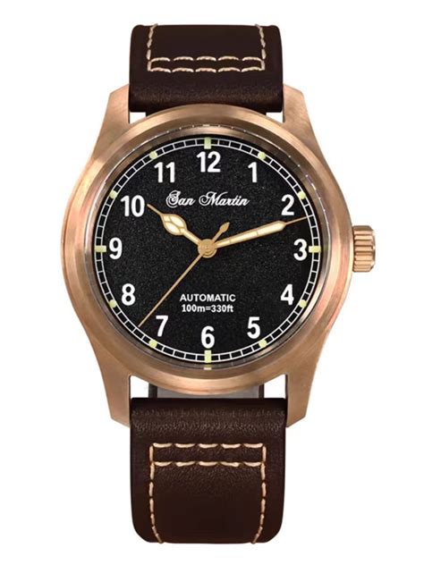 san martin mm pilot men  yn cusn bronze vintage military