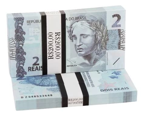 2 Reais De Brinquedo - 25 Un. Cédulas Dinheirinho Cenográfico De Brinquedo 2 Reais ...