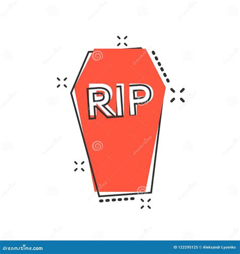 Vector Cartoon Halloween Grave Icon In Comic Style Gravestone S Stock