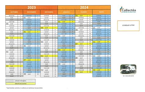 Bacs jaunes calendrier et horaires de la déchèterie Le Molay Littry