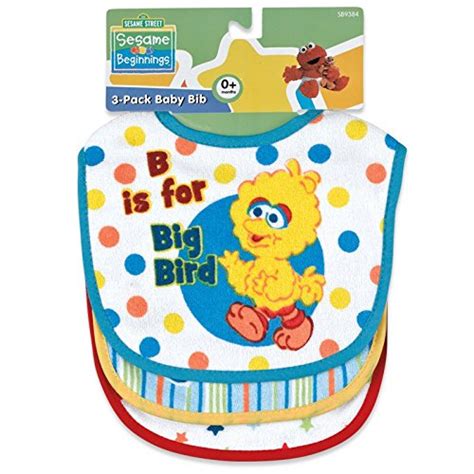 Sesame Street Sesame Beginnings 3 Piece Bib Set