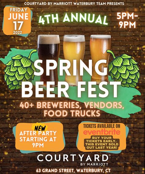 Annual Beer Fest at the Courtyard Waterbury | Waterbury CT