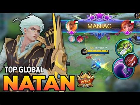 Maniac Natan Best Build Top Global Natan Gameplay Mobile