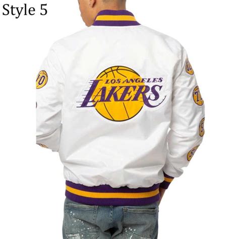 Starter Black Yellow 17 Patches Los Angeles Lakers Champs Jacket