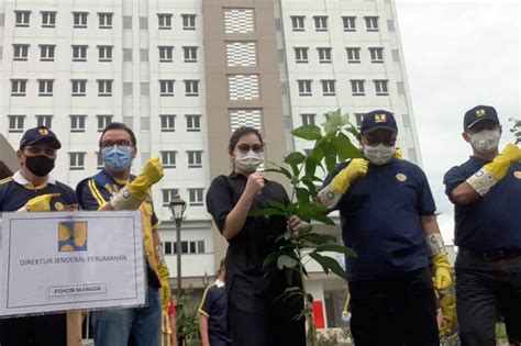 Ditjen Perumahan Kemen Pupr Lakukan Penghijauan Rusun