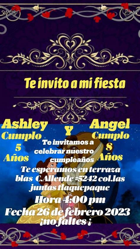 Te Invito A Mi Fiesta Ashley Y Angel Te Invitamos A Celebrar Nuestro