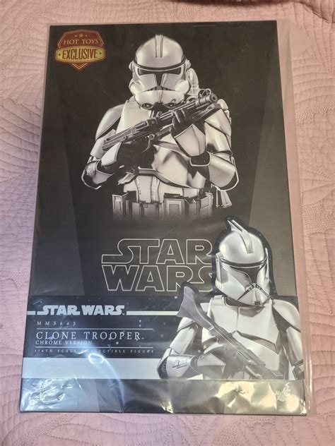 Hottoys Hot Toys MMS643 Star Wars Clone Trooper Chrome version 興趣及遊戲 收藏品及紀念品 明星周邊 Carousell