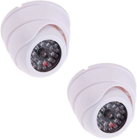 Bw Pcs Dummy Fake Surveillance Security Cctv Dome Camera With Led