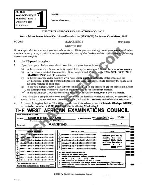 Waec Marketing Past Questions And Answers Pdf Pdf Retail Sales