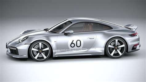 Порше 911 Спорт Классик 2023 3D Модель $159 - .3ds .c4d .lwo .fbx .ma ...