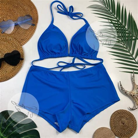 Jual Beachbosses Bahama Trikini Bikini Set Baju Renang Bikini Polos Bikini Motif
