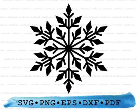 Snowflake Svg Snowflake Silhouette Winter Christmas Snow Etsy