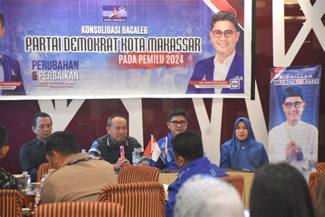 DPD Demokrat Makassar Konsolidasi Pemenangan Pemilu 2024 Target 8