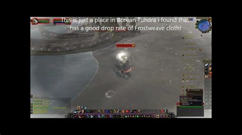 Wow Frostweave Cloth Farming Spot 4 3 YouTube