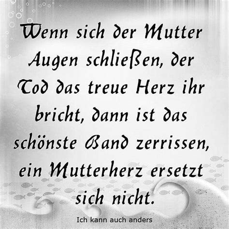 Spruch Trauerkarte Tod Mutter