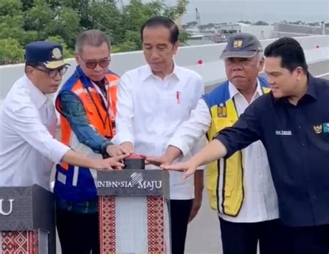 Presiden R I Joko Widodo Resmikan Makassar New Port Dan Jalan Tol