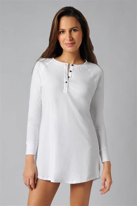 Naked Essential Cotton Stretch Sleepshirt W Women S