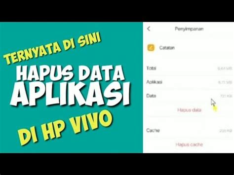 Cara Menghapus Data Di Hp Vivo Youtube