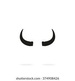 Bull Horns Vector Icon Stock Vector (Royalty Free) 568389811 | Shutterstock