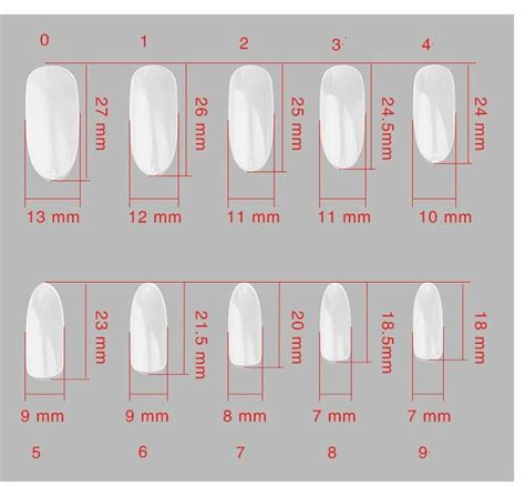 Таблица размеров | Ногти, Длинные квадратные ногти, Маникюр