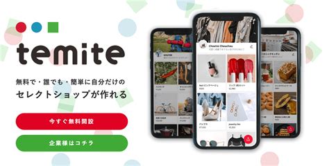 オンラインのセレクトショップが開業できる！「temite」を紹介｜石ログ