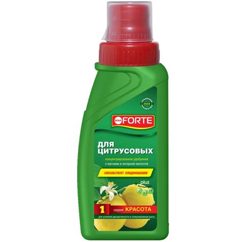 Удобрение Красота, для цитрусовых, минеральный, жидкость, 285 мл, Bona ...