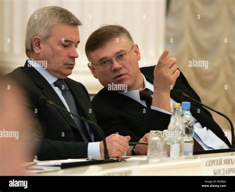 Vagit Alekperov President of oil major LUKOIL and Alexander Abramov Chairman Board of Directors ...