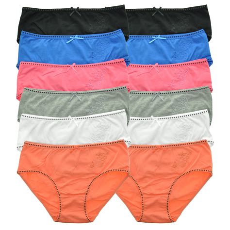 Wholesale Angelina Cotton Butterfly Embroidered Bikini Panties