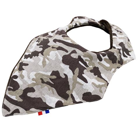 Bavoir bandana Commando personnalisé Fabrication Française Broder Non