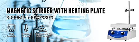 Sh Hot Plate Magnetic Stirrer Mixer Stirring Laboratory Ml Dual Control VEVOR CA