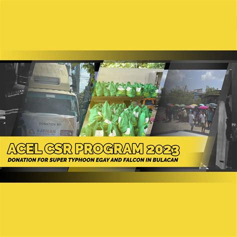 Acel Csr Program In Calumpit And Hagony Bulacan Acel