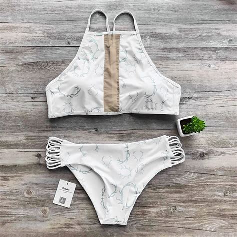 Cupshe Biggest Fan Mesh Splicing Bikini Set Women Summer Sexy Swimsuit