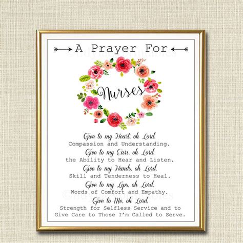 Nurse Prayer Art | TidyLady Printables