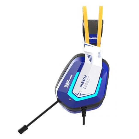 Гарнитура игровая проводная Dareu EH732 Mecha Blue купить | Dareu