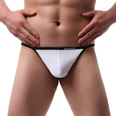 Sexy Bulge Pouch G String Bikini Thong Briefs For Men Low Waist Underwear Eur Picclick It