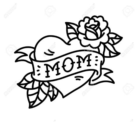 Mom Heart Tattoo Clipart 10 Free Cliparts Download Images On
