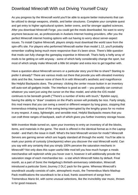 Download Minecraft Without Driving Yourself Crazygelaw.pdf.pdf | DocDroid